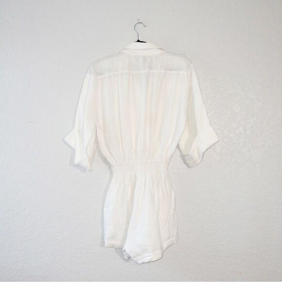 SIR The Label White Linen Romper Size 2 - Picture 5 of 8
